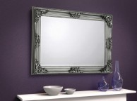 Julian Bowen Rococo Wall Mirror In Pewter Thumbnail