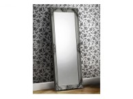 Julian Bowen Rococo Lean To Dress Mirror In Pewter Thumbnail