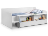 Julian Bowen Stella White Low Cabin Bed Frame Thumbnail