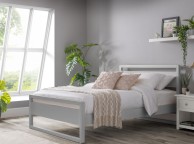 Julian Bowen Venice 4ft6 Double Wooden Bed Frame In Dove Grey Thumbnail