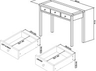 Bentley Designs Atlanta Oak Dressing Table Thumbnail