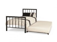 Serene Modena 3ft Single Black Metal Guest Bed Frame Thumbnail