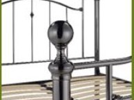 Limelight Callisto 4ft6 Double Black Chrome Metal Bed Frame With Choice Of Finials Thumbnail