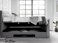 Kaydian Appleton 6ft Super Kingsize Marbella Grey Fabric Ottoman TV Bed Thumbnail