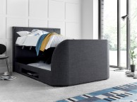 Kaydian Falmer 5ft Kingsize Slate Grey Fabric Ottoman TV Bed Thumbnail