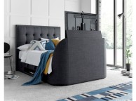 Kaydian Falmer 4ft6 Double Slate Grey Fabric Ottoman TV Bed Thumbnail