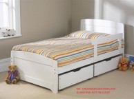 Friendship Mill Rainbow White Bed 3ft Single Wooden Bed Frame Thumbnail