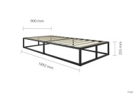 Birlea Soho 3ft Single Black Metal Platform Bed Frame Thumbnail