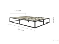 Birlea Soho 4ft Small Double Black Metal Platform Bed Frame Thumbnail