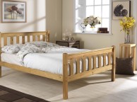 Friendship Mill Shaker High Foot End 5ft Kingsize Pine Wooden Bed Frame Thumbnail