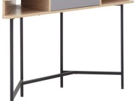 GFW Telford Corner Desk In Light Oak And Grey Thumbnail