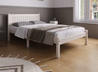 Birlea Rio 4ft Small Double White Washed Pine Wooden Bed Frame Thumbnail