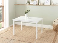 Birlea Cottesmore Rectangular Dining Table In White Thumbnail