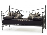 Serene Marseilles 3ft Single Black Metal Day Bed Frame Thumbnail