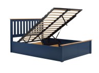 Birlea Phoenix 4ft6 Double Navy Blue Ottoman Lift Wooden Bed Frame Thumbnail