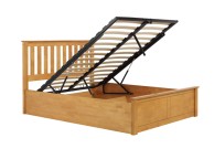 Birlea Phoenix 4ft Small Double Ottoman Lift Wooden Bed Frame In Oak Thumbnail