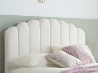 Birlea Monaco 4ft6 Double White Boucle Fabric Ottoman Bed Thumbnail