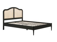 Birlea Leonie Black And Rattan 6ft Super Kingsize Bed Frame Thumbnail