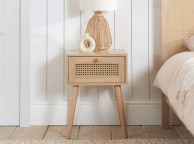 Birlea Croxley Rattan And Oak Finish 1 Drawer Bedside Thumbnail