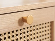 Birlea Croxley Rattan And Oak Finish 1 Drawer Bedside Thumbnail