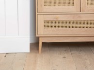 Birlea Croxley Rattan And Oak Finish 2 Door 1 Drawer Wardrobe Thumbnail