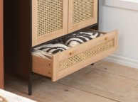 Birlea Croxley Rattan And Black Finish 2 Door 1 Drawer Wardrobe Thumbnail