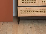 Birlea Croxley Rattan And Black Finish 2 Door 1 Drawer Wardrobe Thumbnail