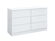 Birlea Oslo White 6 Drawer Chest Thumbnail