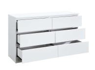 Birlea Oslo White 6 Drawer Chest Thumbnail