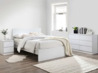 Birlea Oslo White 4ft6 Double Bed Frame Thumbnail