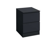 Birlea Oslo Black 2 Drawer Bedside Thumbnail