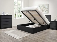 Birlea Oslo Black 3 Drawer Bedside Thumbnail