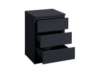 Birlea Oslo Black 3 Drawer Bedside Thumbnail