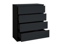 Birlea Oslo Black 4 Drawer Chest Thumbnail