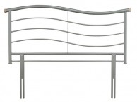 Serene Waverly 4ft6 Double Silver Metal Headboard Thumbnail