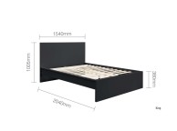 Birlea Oslo Black 5ft Kingsize Bed Frame Thumbnail