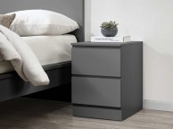 Birlea Oslo Grey 2 Drawer Bedside Thumbnail