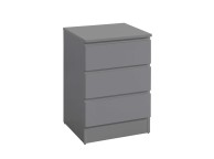 Birlea Oslo Grey 3 Drawer Bedside Thumbnail