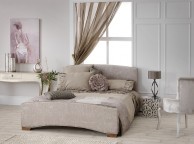 Serene Anastasia 6ft Super Kingsize Mink Fabric Bed Frame Thumbnail