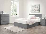 Birlea Oslo Grey 4ft6 Double Ottoman Bed Frame Thumbnail