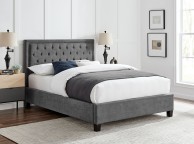 Limelight Rhea 5ft Kingsize Dark Grey Fabric Bed Frame Thumbnail