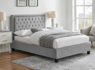 Limelight Rhea 5ft Kingsize Light Grey Fabric Bed Frame Thumbnail