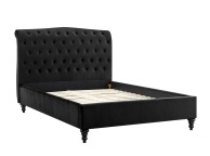 Limelight Rosa 4ft6 Double Black Velvet Fabric Bed Frame Thumbnail