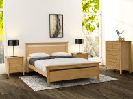 Limelight Nero 5ft Kingsize Oak Bed Frame Thumbnail