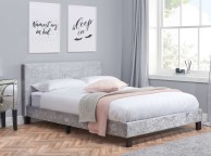 Birlea Berlin 5ft Kingsize Steel Crushed Velvet Fabric Bed Frame Thumbnail