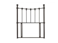 Serene Marseilles 3ft Single Black Metal Headboard Thumbnail