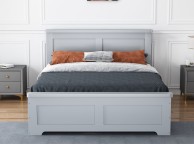Flintshire Conway 4ft6 Double Grey Wooden 4 Drawer Bed Thumbnail