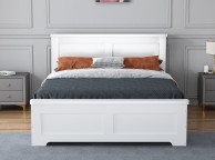 Flintshire Conway 5ft Kingsize White Wooden 4 Drawer Bed Thumbnail