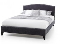 Serene Charlotte 4ft6 Double Charcoal Fabric Bed Frame Thumbnail