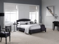 Serene Charlotte 4ft6 Double Charcoal Fabric Bed Frame Thumbnail